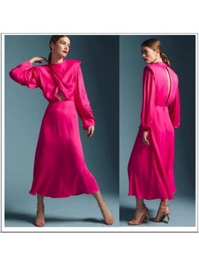 FARM Rio | Dresses | Farm Rio Womens Large Tropical Shades Smocked Long  Sleeve Maxi Dress Multicolor | Poshmark